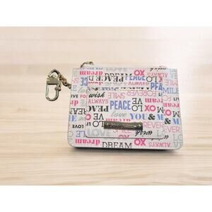 Betsey Johnson Small Zipper Logo Wristlet